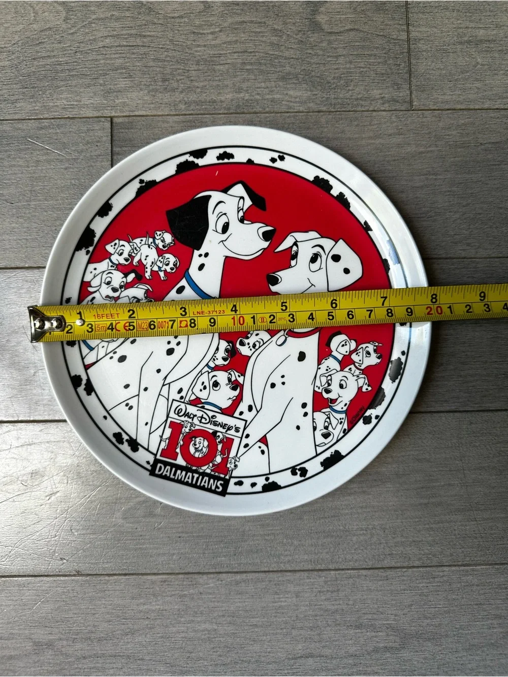 Rare Disney 101 Dalmatians Plate By ZAK Designs 1990's Vintage Dogs Collectible